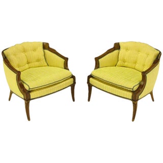 Vintage New Striped Accent Chairs For Sale Chairish