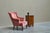 Late 19th Century Lounge Chair in Pink Velvet For Sale - Image 4 of 13
