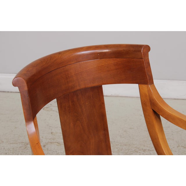Brown Set of 6 Baker Cherry Regency Style Dining Chairs For Sale - Image 8 of 18