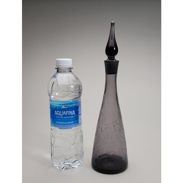 Glass 1960s Mid Century Blenko Decanter For Sale - Image 7 of 10