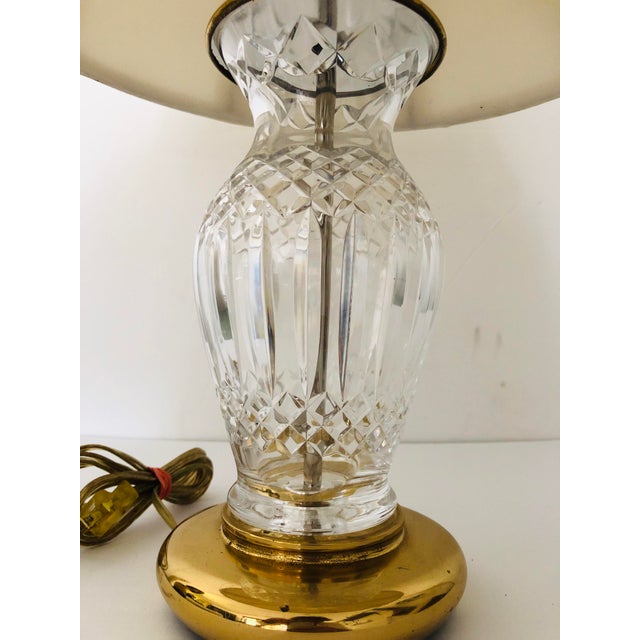 Waterford Crystal Solid Brass Table Lamp W/Shade Chairish