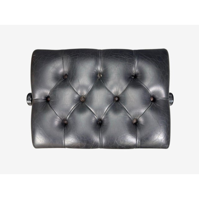 Early 21st Century Steinway and Sons, Adjustable Piano Bench, Ebonized Wood, Leather, 2010s For Sale - Image 5 of 8