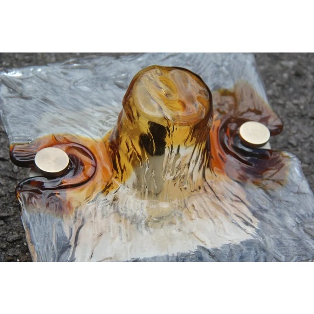 Square Murano Glass Sconces by Toni Zuccheri for Venini, 1960s, Set of 4 For Sale - Image 5 of 8