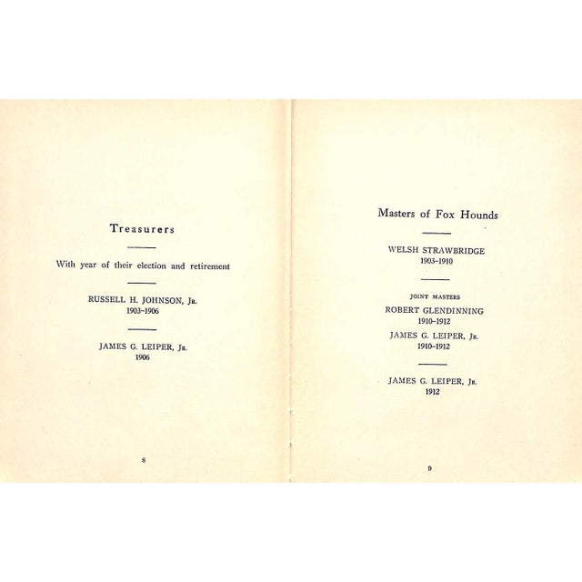 Traditional "White Marsh Valley Hunt Club" 1915 For Sale - Image 3 of 11