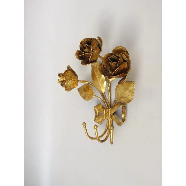 Mid-Century Modern Small Florentine Style Wall Hook, 1970s For Sale - Image 3 of 12