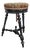 Napoleon III Piano Stool in Blackened Wood with Screws For Sale