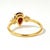 Not Yet Made - Made To Order Natural Garnet Cubic Zirconia Wedding Engagement Ring Us 7 For Sale - Image 5 of 5