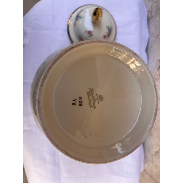 Bavarian Porcelain Lidded Jug, 1890s For Sale - Image 6 of 8