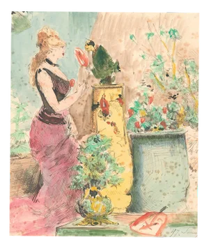 Henry Somm, Domestication, 1890s, Drawing