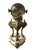 Vintage French Gilt Bronze Rams Head 8 Day Ball Pedestal Table Desk Clock. Davis Collamore & Co For Sale In Tampa - Image 6 of 8
