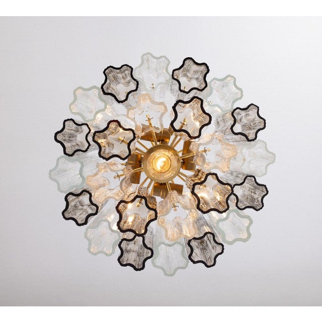Large Murano Glass Tronchi Chandelier by Venini for Kalmar, Austria, 1960s For Sale - Image 15 of 17