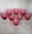 Mid 20th Century Mid-Century George Borgfeldt Lisa Pattern Cranberry Optic Water Goblets - Set of 8 For Sale - Image 5 of 12