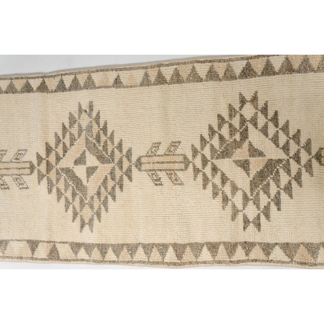 Textile Mid 20th Century Natural Turkish Kitchen Decor Runner For Sale - Image 7 of 10
