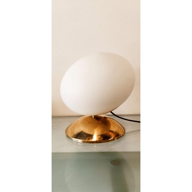 Brass Light with Oval Glass For Sale - Image 6 of 18