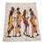 Vintage African Batik Wall Art, Hand Painted Textile Tapestry Wall Art For Sale