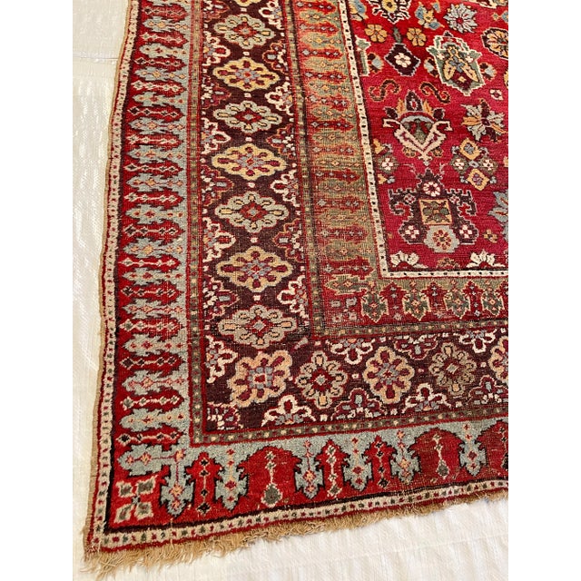 1900s Antique Indian Amritsar Rug For Sale In Los Angeles - Image 6 of 9
