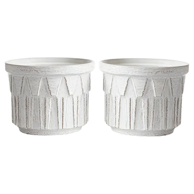 Modernist Alpha Planters from Ceramano, 1960s, Set of 2 For Sale