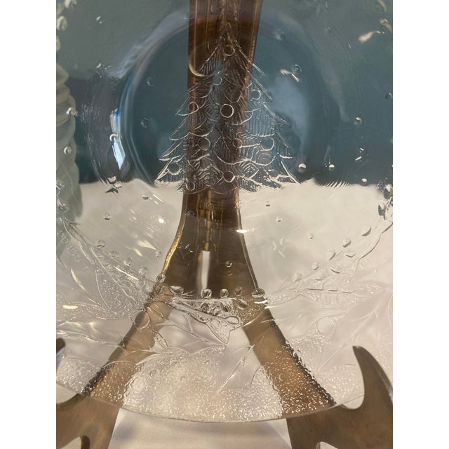 This festive set of 12 Arcoroc France clear glass bowls features a beautifully embossed Christmas tree surrounded by...