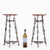 1960s Pair of Artist-Made Iron and Oak Stools, C 1960 For Sale - Image 5 of 5