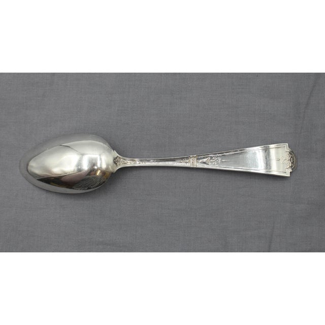 American Late 19th Century American "Cupid" Pattern Sterling Silver Serving Spoon For Sale - Image 3 of 8