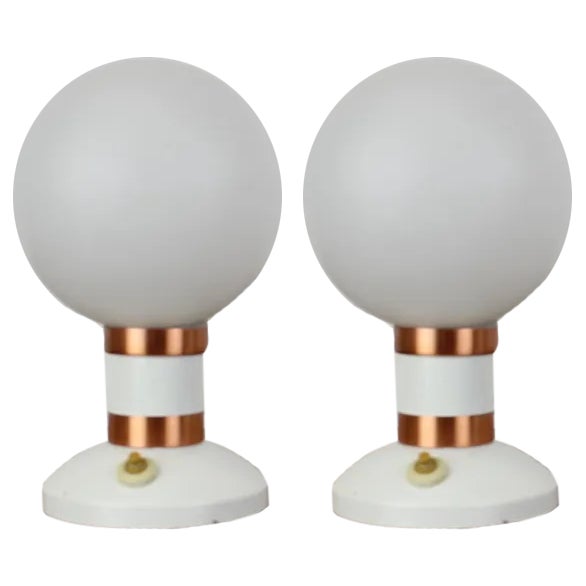 Mid-Century Table Lamps from Drukov, 1970s, Set of 2 For Sale