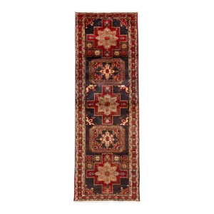 Vintage North West Persian Handmade Red Tribal Wool Runner