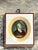 Wood Vintage Hand-Painted Portrait Miniature For Sale - Image 7 of 14