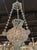 Mid 20th Century Vintage Italian Beaded Crystal Pendant Chandelier For Sale - Image 5 of 8