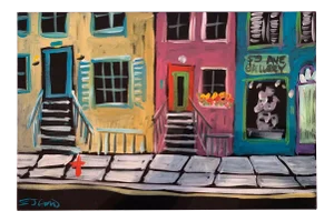 Fine Painting " 5th Avenue Gallery" by e.j.gold