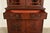 Wood Baker Furniture Style Georgian Carved Flame Mahogany Lighted Breakfront Bookcase Cabinet, Circa 1940s For Sale - Image 7 of 15