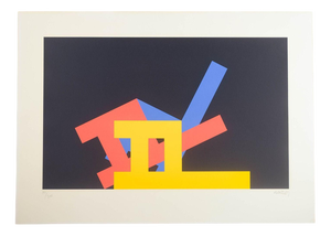 Per Arnoldi, Abstract Composition with Overlapping Shapes, 1980s, Serigraph
