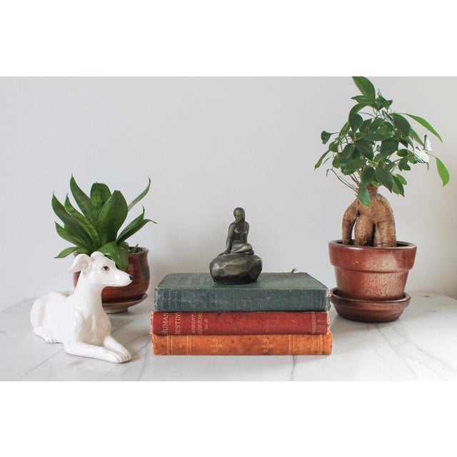 Mid-Century Modern Vintage Danish Cast Metal Mermaid Figure For Sale - Image 3 of 10