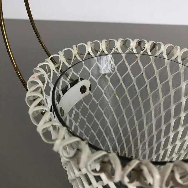 Metal Flower Pot in the style of Mategot, France, 1960s For Sale - Image 7 of 16