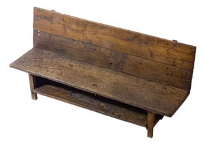 French Art Populaire Fermette Bench, Early 1900s