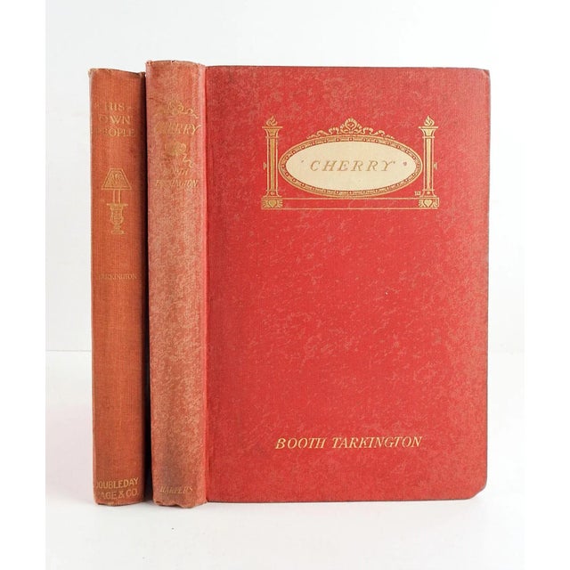 2 volumes of works by Booth Tarkington. Cherry, Harper & Brothers, New York, 1903 and His Own People, Doubleday, Page &...