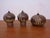 Set of 3 Danish studio ceramic oil lamps in very good condition from the 1970s. Signed in the right. Height of the two...