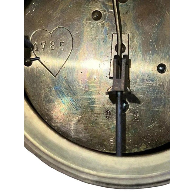 Master Clock in Wood and Gilded Bronze For Sale - Image 3 of 7