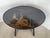 Just in, This is a charming English Chinoiserie Black Lacquer Oval Side Table Early 20Th. Century. The lacquer is...