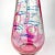 Crackle Glass Enameled Botanical Design Decanter Bohemia, 1950s For Sale In Los Angeles - Image 6 of 9