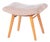 Mid-Century Stool in Upholstery and Beech, Slovakia, 1960s For Sale