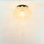 Mid-Century Modern Amber Bubble Glass Flush Mount by Helena Tynell for Limburg, Germany, 1960s For Sale - Image 6 of 12
