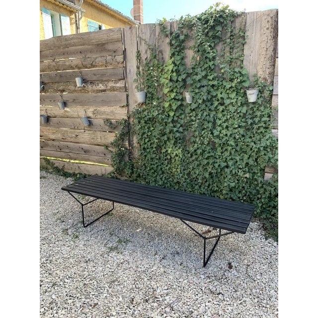 Wood Bench by Harry Bertoia for Knoll Inc., 1970s For Sale - Image 7 of 8