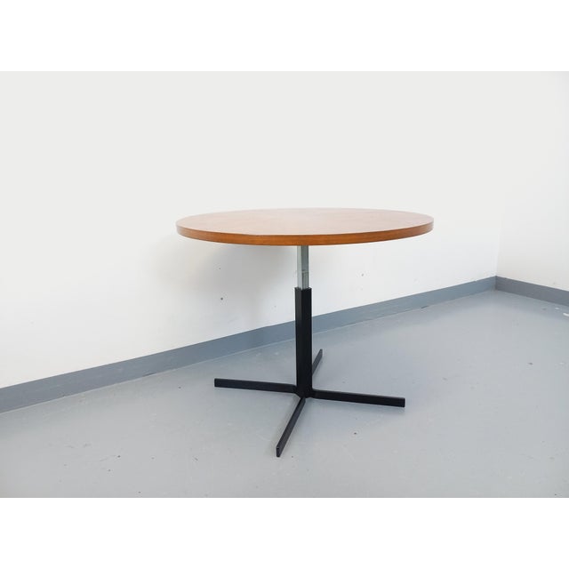 Large Vintage Scandinavian Style Coffee Table in Teak and Black Metal, 1960s For Sale - Image 11 of 18