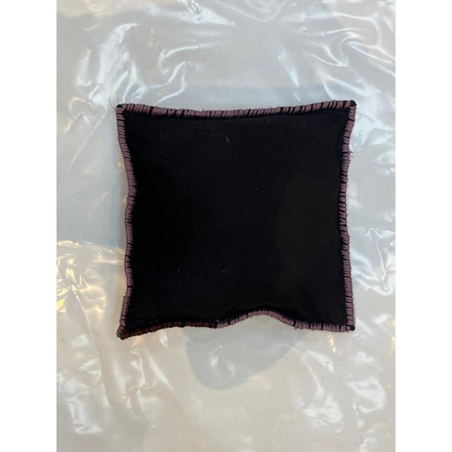 Pillow made with genuine hand made antique Persian Sarouk rug fragment-Poly fill with fabric backing sewn closure-