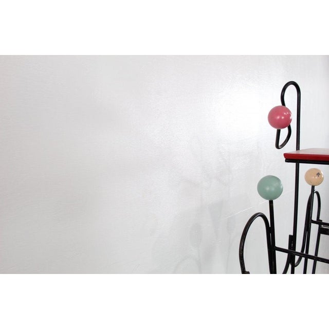 Mid Century Modern Monumental Coat Stand Attributed to French Designer Roger Feraud For Sale In New York - Image 6 of 6