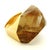 H.Stern for Diane Von Furstenberg 18k Gold Rutilated Quartz Power Ring, Size 6.5 For Sale - Image 12 of 13