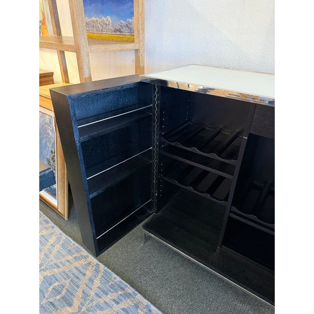 Black Mitchell Gold & Bob Williams Manning Bar For Sale - Image 8 of 11