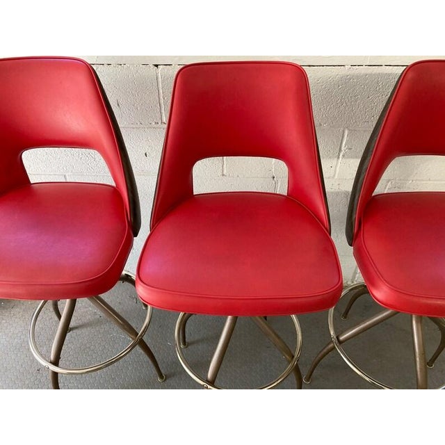Vintage Mid Century Bar Stools Set of 3 Chairish