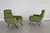 Green Vintage Italian Lounge Chairs in Green Velvet, 1960s, Set of 2 For Sale - Image 8 of 16