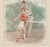 Contemporary 1930 French Tennis Sport Print (Humor), Matted For Sale - Image 3 of 3
